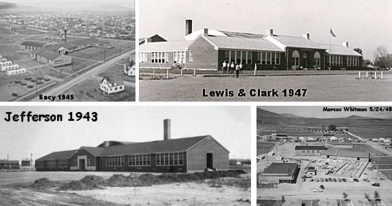 Sacy 1945 - Lewis and Clark 1947 - Jefferson 1943 - Marcus Whitman 1948