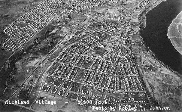 Richland, WA - 1940s from 5500 ft.